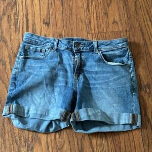 Apt. 9 Blue Jean Shorts with Soft Distressed Denim